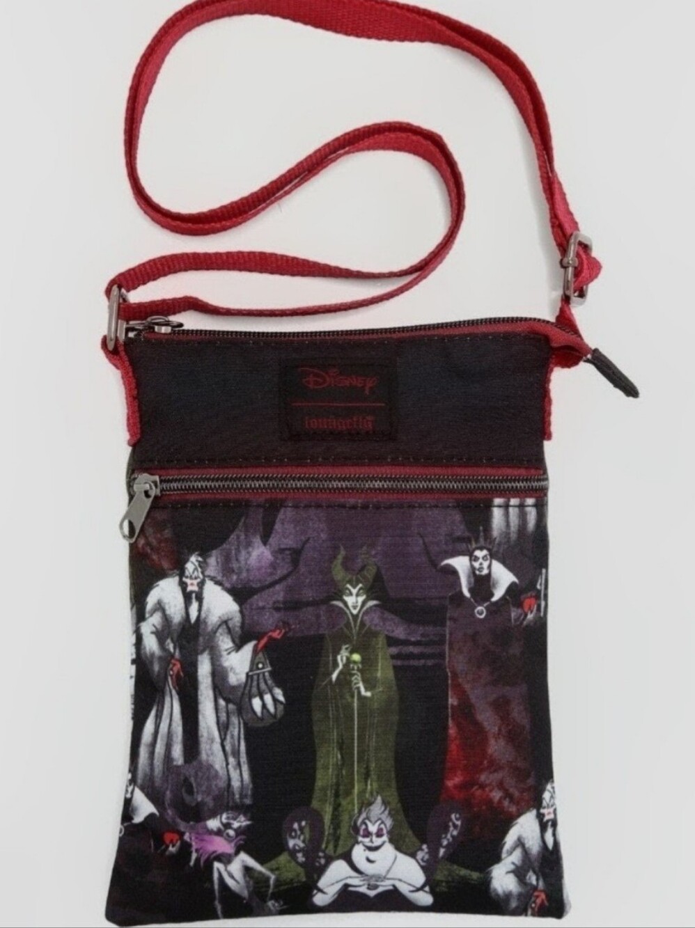 Disney Loungefly "Villains" Crossbody Purse Passport Bag